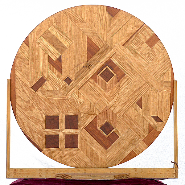 Reverse view of Study in Oak