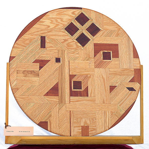 Rotated view of Study in Oak